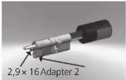 Burg Wächter secuENTRY easy 5601 - When installing the cylinder, proceed as follows: - 3