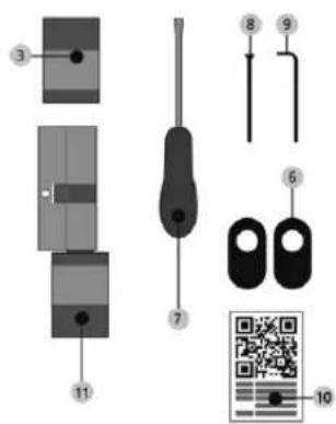 Burg Wächter secuENTRY easy plus 5651 - Verpakkingsinhoud - 1