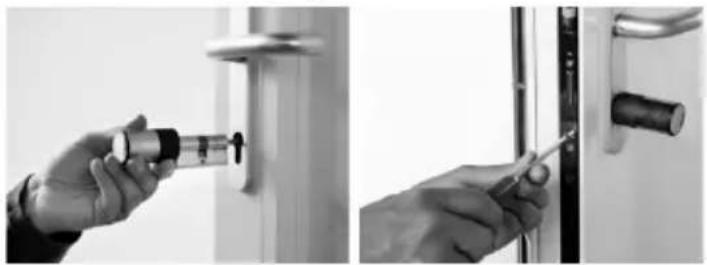 Burg Wächter TSE Prime Set 5022 - When installing the cylinder, proceed as follows: - 4