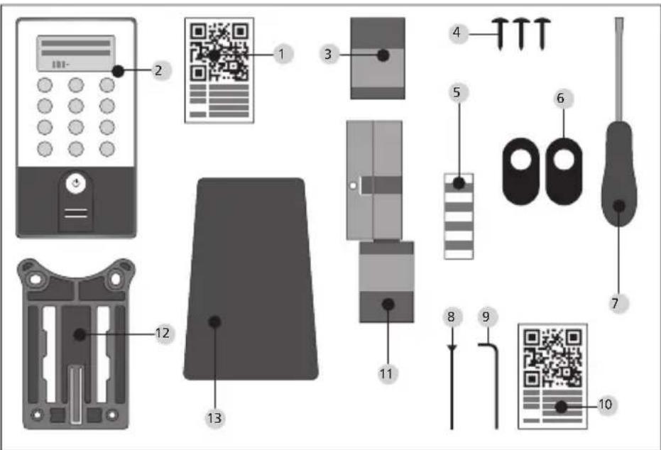 Burg Wächter secuENTRY easy plus 5652 - Verpackungsinhalt - 1
