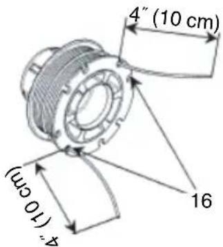 HiKOKI TCG 24ECP - Nylon line replacement - 3