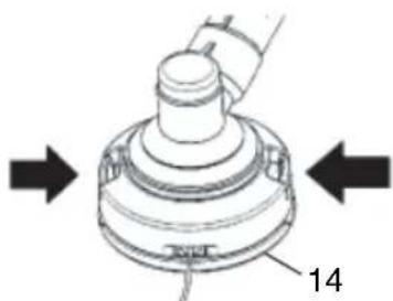 HiKOKI TCG 24ECP - Nylon line replacement - 1