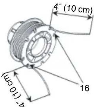 HiKOKI TCG 24ECP - Remplacement du fi l nylon - 3