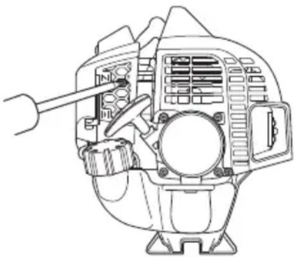 HiKOKI TCG 24ECP - Carburetor adjustment (Fig. 16) - 1