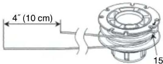 HiKOKI TCG 24ECP - Nylon line replacement - 2