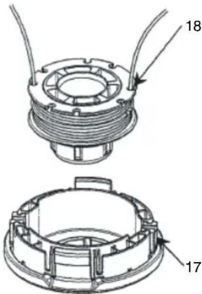 HiKOKI TCG 24ECP - Nylon line replacement - 4