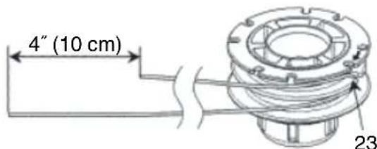 HiKOKI TCG 24EBSP - Nylon line replacement - 2
