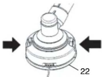 HiKOKI TCG 24EBSP - Nylon line replacement - 1