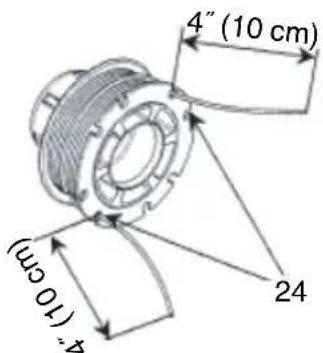 HiKOKI TCG 24EBSP - Remplacement du fi l nylon - 3