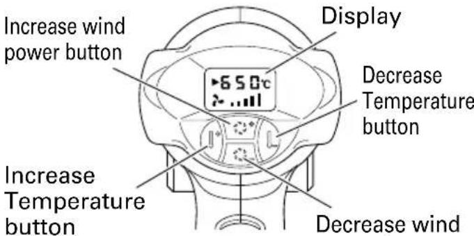 HiKOKI RH 650V - Adjusting the Temperature (Fig.1, Fig. 2, Fig. 3) - 1