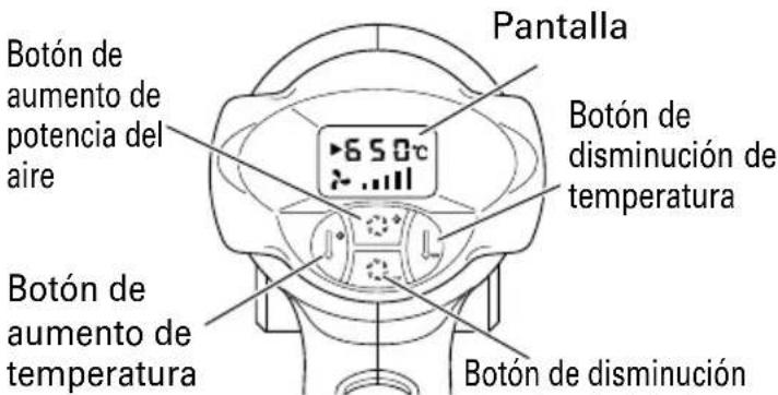 HiKOKI RH 650V - Ajuste de la temperatura (Fig.1, Fig. 2, Fig.3) - 1