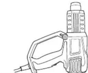 HiKOKI RH 650V - Ajuste de la potencia del aire (Fig.1, Fig. 3) - 1