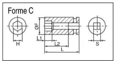 HiKOKI WR 18DBDL2 - Douille longue - 2