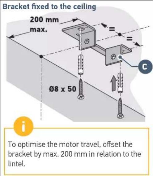 SOMFY GDK 700 - Implementation of fastenings - 9