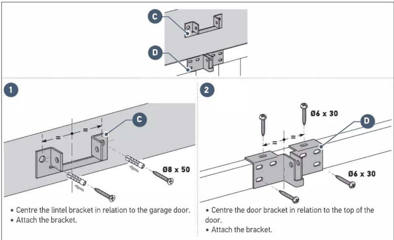 SOMFY GDK 700 - Implementation of fastenings - 12