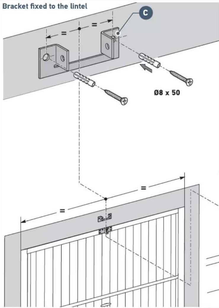 SOMFY GDK 700 - Implementation of fastenings - 8