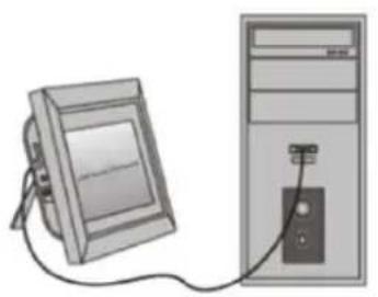 BRAUN DigiFrame 1220 - Connexion à l'ordinateur - 1