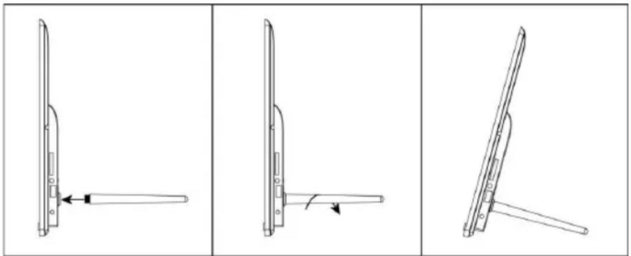 BRAUN DigiFrame 1220 - Instructiuni pentru bază - 1