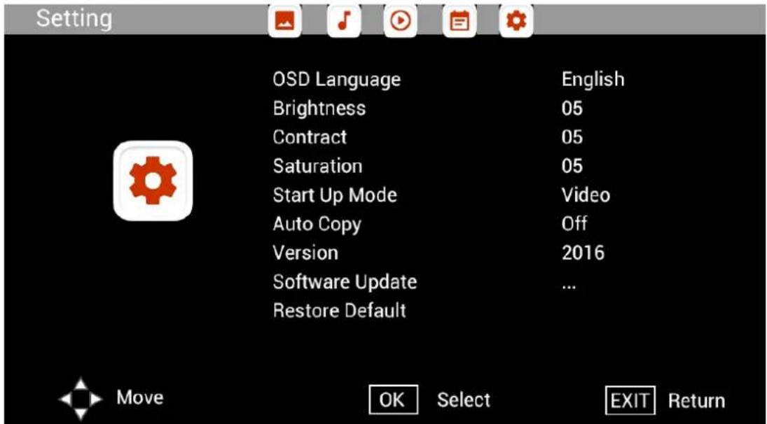BRAUN DigiFrame 1591 - Menu Impostazioni - 1