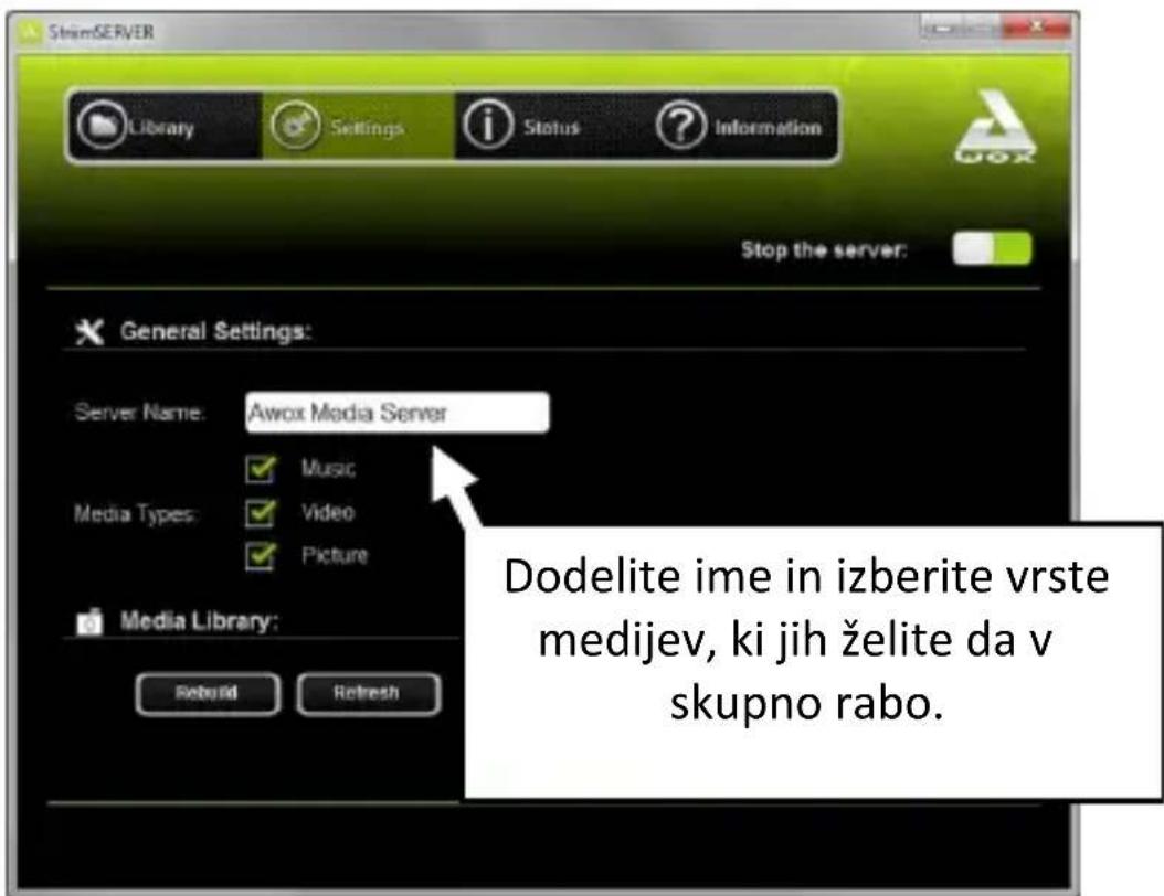 AwoX Striim SLCW13 - Uporaba aplikacije AwoX StriimSERVER - 1