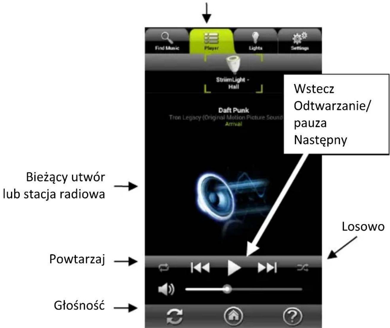 Find Music Player Lights Settings StriimLight - Hall Daft Punk Tron Legacy (Original Motion Picture Sound Arrival) Bieżący utwór lub stacja radiowa Powtarzaj Głośność Wstecz Odtwarzanie/ pauza Następny Losowo