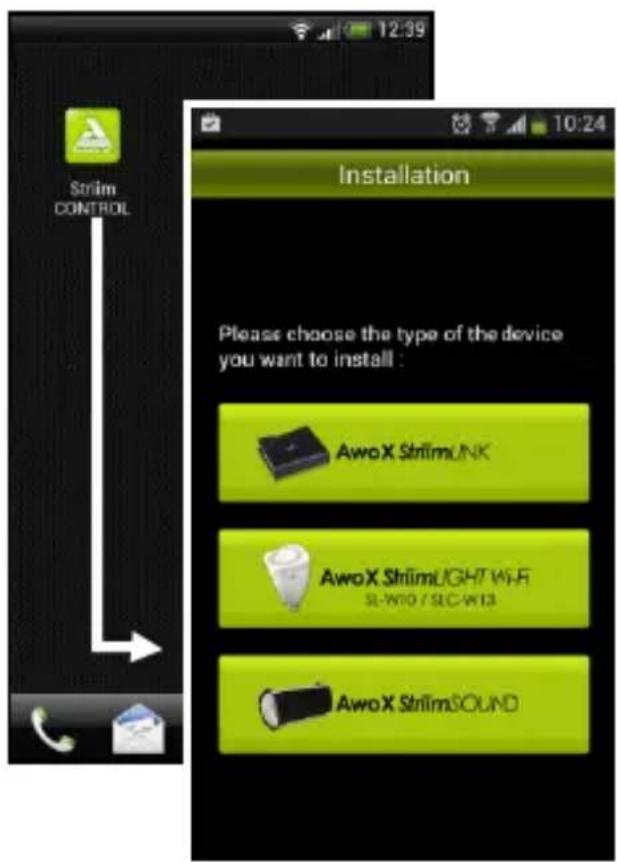 AwoX Striim SLCW13 - Impostazioni di AwoX WIFIStriim CONTROL - 1