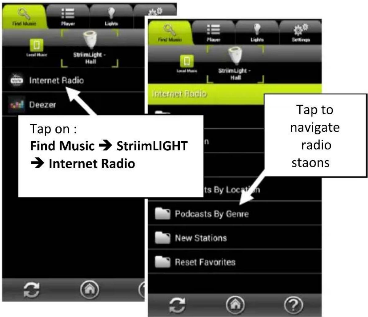 AwoX Striim SLCW13 - Playing Internet radio using your StriimLIGHT WiFi - 1