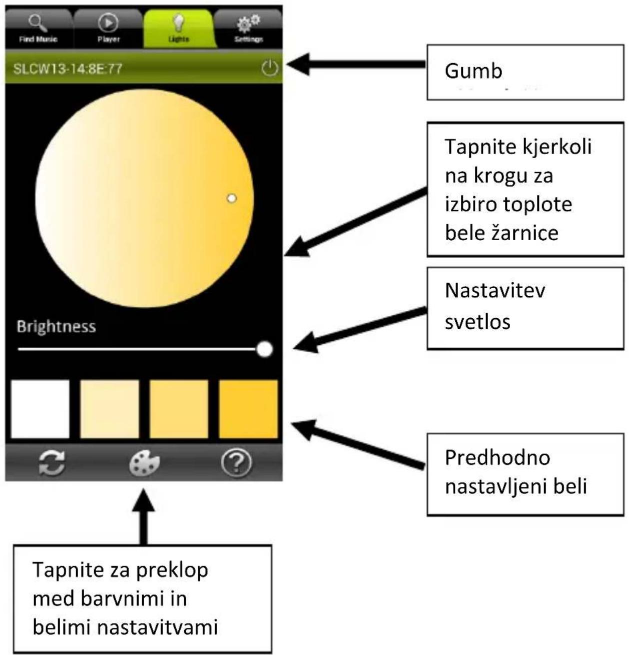 AwoX Striim SLCW13 - Nastavitev belih luči - 1