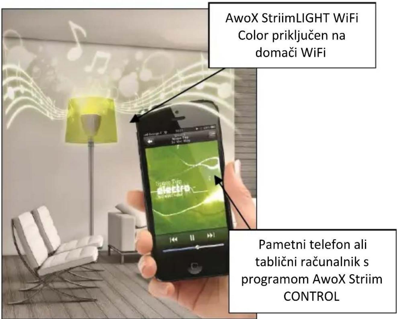 AwoX Striim SLCW13 - Nastavitev AwoX Striim CONTROL. - 2