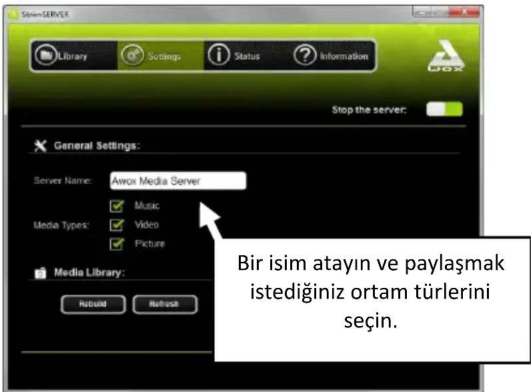 AwoX Striim SLCW13 - AwoX StriimSERVER'ın kullanılması - 1