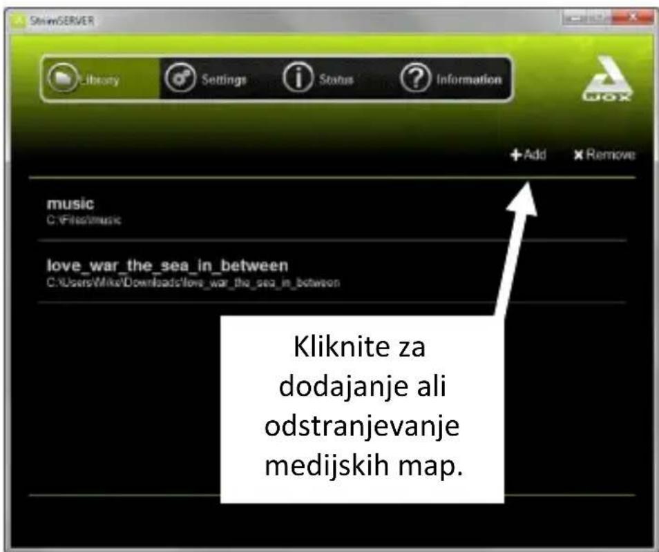 AwoX Striim SLCW13 - Uporaba aplikacije AwoX StriimSERVER - 2