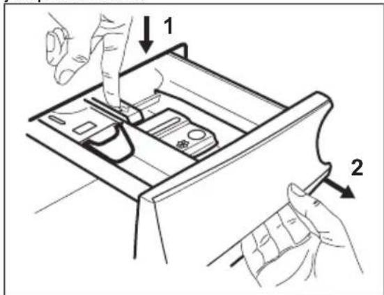 ZANUSSI ZZ14941WF - VÉRIFICATION DE LA POSITION DU VOLET DU PRODUIT DE LAVAGE - 1