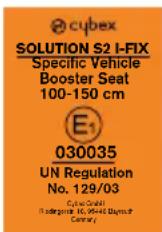 CYBEX Solution S2 iFix - SERTIFIKAADID - 1