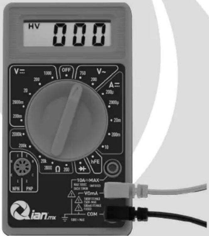 Qian QAD690010 - Multímetro Digital Dianli Dianli Digital Multimeter - 1