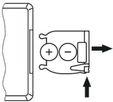 Varytec BAT.PAR 3 RGBW - Mise en place des piles dans la télécommande - 1