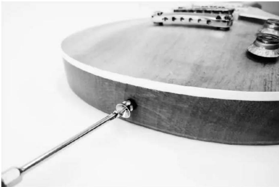 Harley Benton Single Cut - Montage des boutons des potentiometres et des attaches de sangle - 2