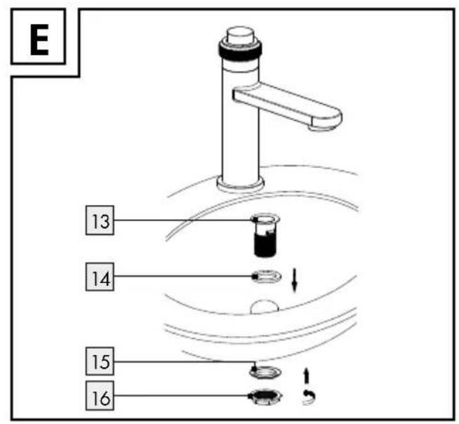 MIOMARE HG07027A - MITIGEUR DE LAVABO À BOUTON-POUSSOIR - 6