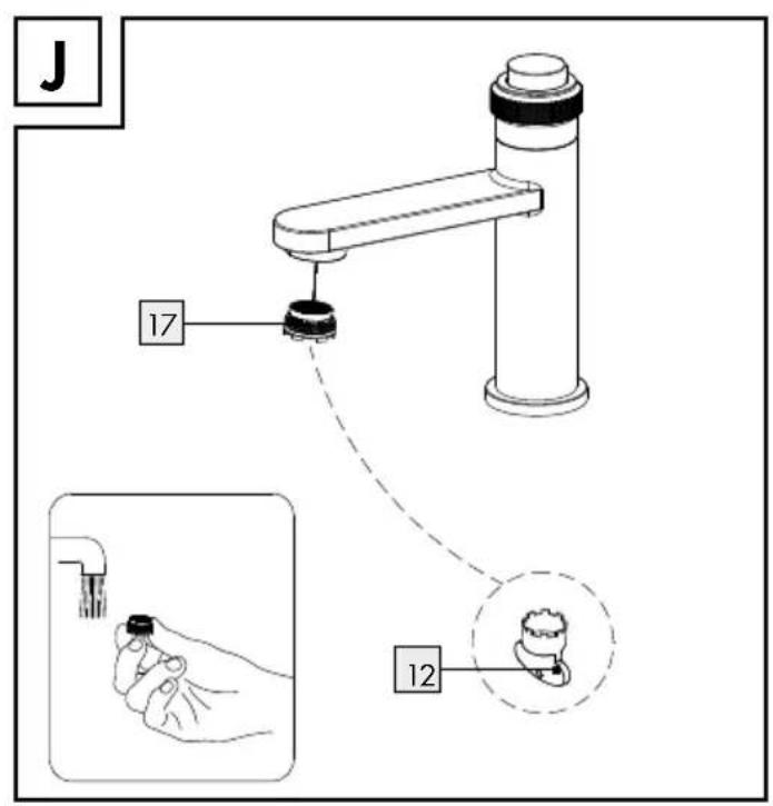 MIOMARE HG07027A - MITIGEUR DE LAVABO À BOUTON-POUSSOIR - 11