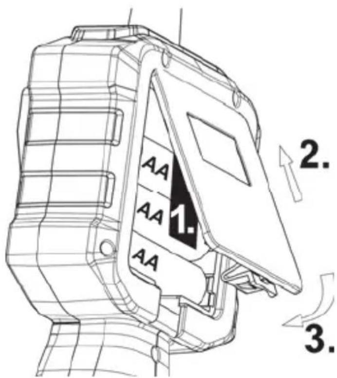 POWERFIX IAN 86588 - Inserting/replacing the batteries - 2