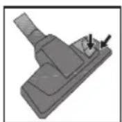 BEKO VCO32803AF - Ajustement de la brosse pour parquet/moquette - 2