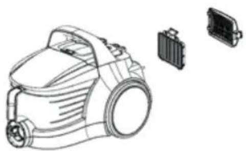 BEKO VCO32803AF - Filtr HEPA i filtr wylotowy - 1