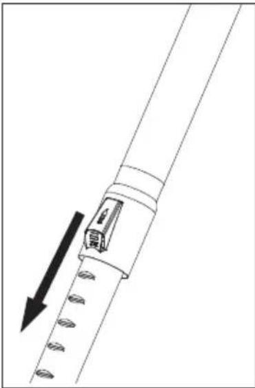 BEKO VCO32803AF - Ataşarea/detaşarea tubului telescopic - 2