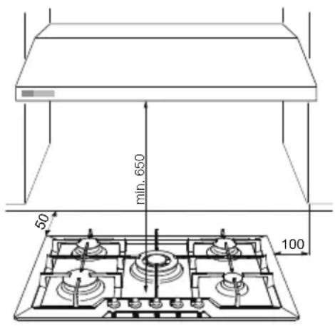 Foster 7053 062 - Instalação na estrutura de sustentação (plano de trabalho) de uma placa de cozimento embutida tradicional (borda 8 mm, borda Q4, borda semi-rente) - 4