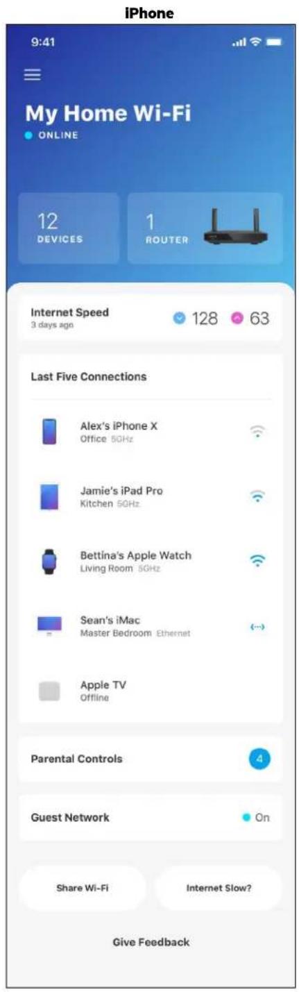 LINKSYS Hydra Pro 6 - Painel de controlo - 1