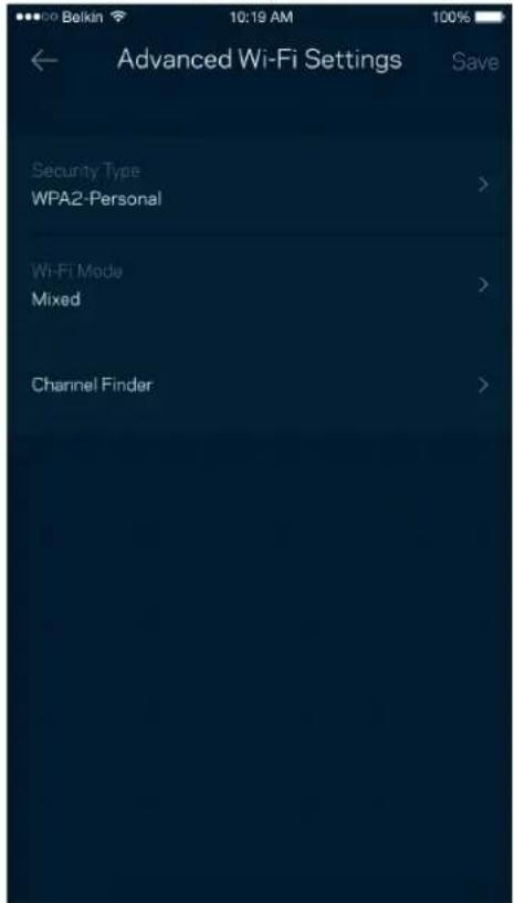 LINKSYS Hydra Pro 6 - Zaawansowane ustawienia sieci Wi-Fi - 1