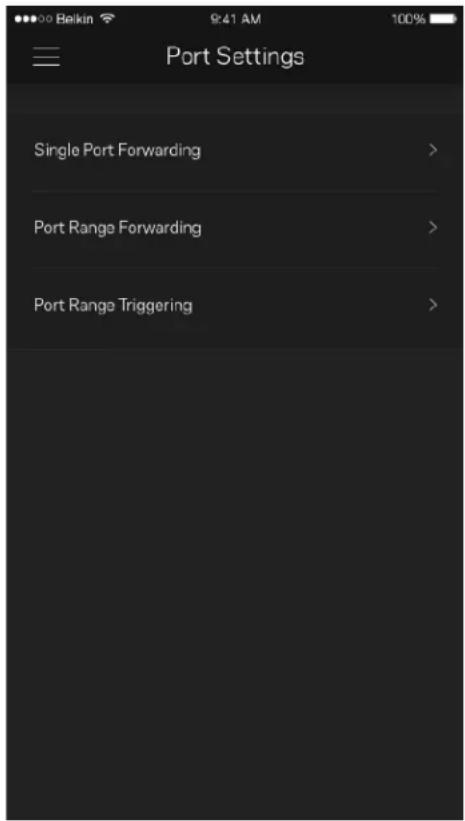 LINKSYS Hydra Pro 6 - Port Settings (Puθμiσεις θυρων) - 1