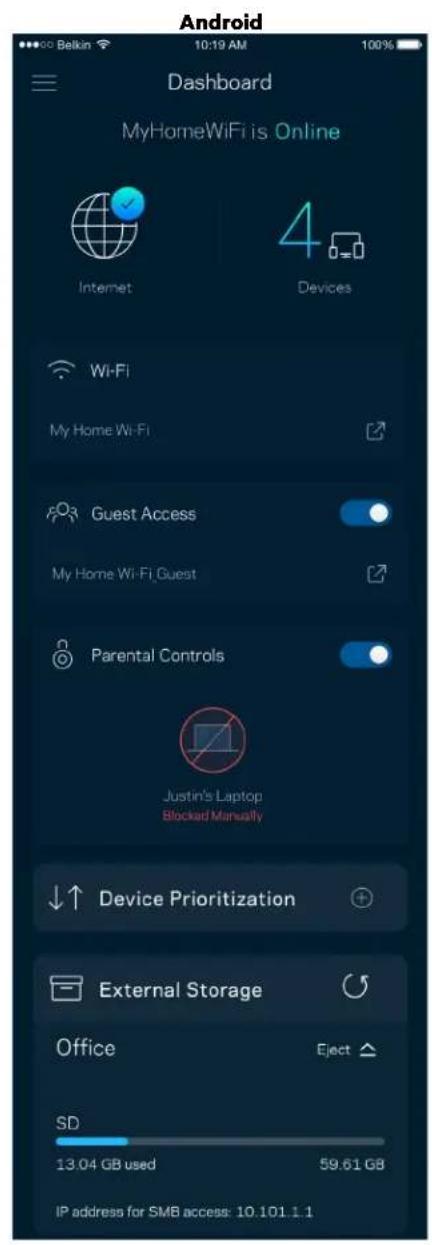 LINKSYS Hydra Pro 6 - Panel de control - 2