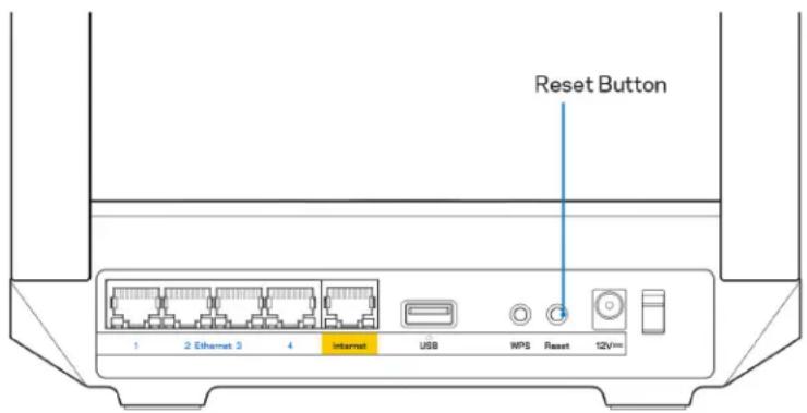 LINKSYS Hydra Pro 6 - How to factory reset your router - 1