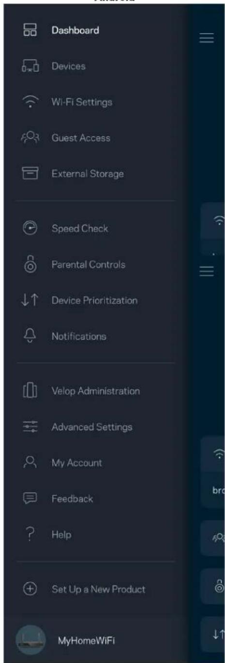 LINKSYS Hydra Pro 6 - Menu di navigazione - 2