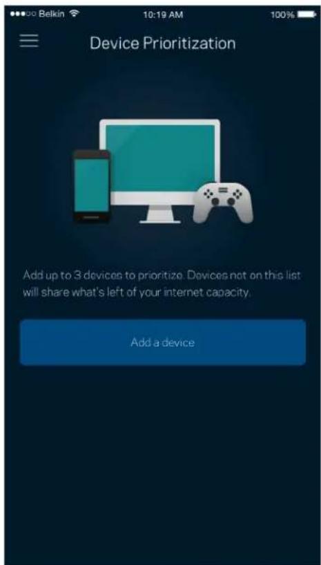 LINKSYS Hydra Pro 6 - Funcție de prioritizare a dispositivelor - 1